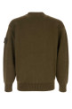 Olive green cotton blend sweater STONE ISLAND (L2S155100063S00FA)