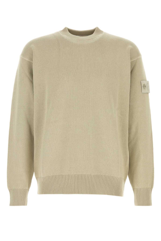 Beige cotton blend sweater STONE ISLAND (L2S155100063S00FA)