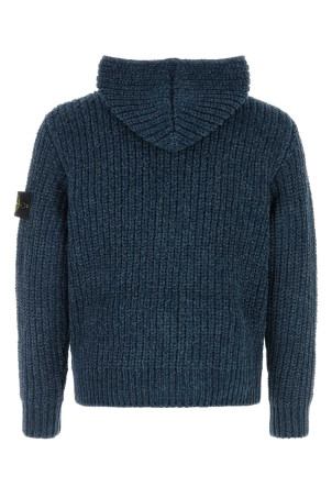 Blue cotton cardigan STONE ISLAND (L2S155100065S0N16)
