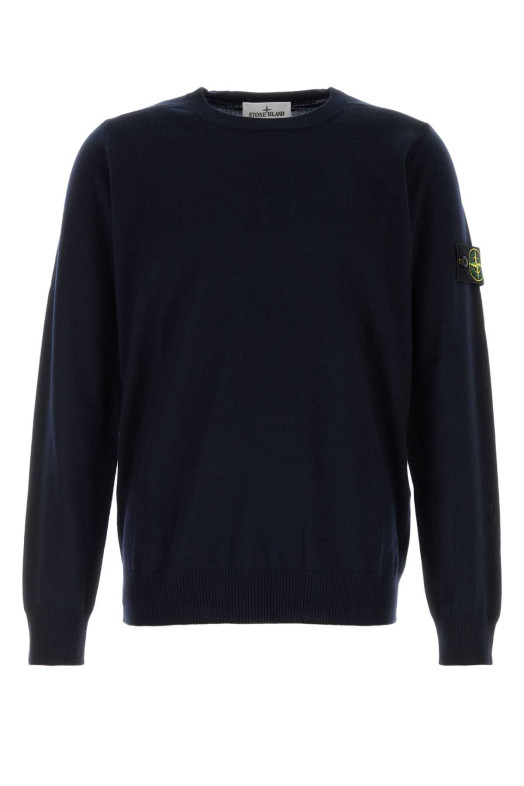 Midnight blue wool sweater Black STONE ISLAND (L2S155100071S00C4)