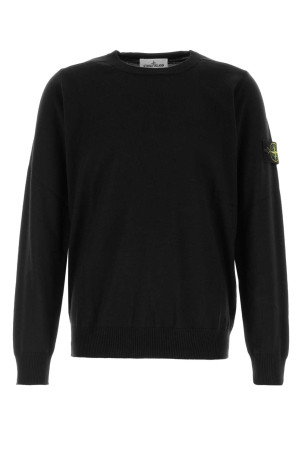 Black wool sweater Black STONE ISLAND (L2S155100071S00C4)
