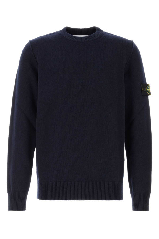 Midnight blue wool blend sweater Black STONE ISLAND (L2S155100072S00A3)