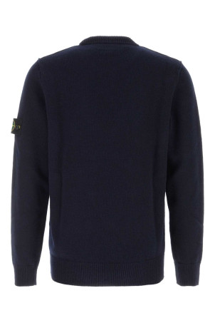Midnight blue wool blend sweater Black STONE ISLAND (L2S155100072S00A3)
