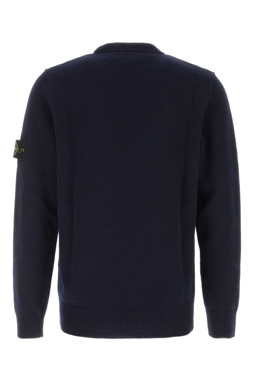 Midnight blue wool blend sweater Black STONE ISLAND (L2S155100072S00A3)