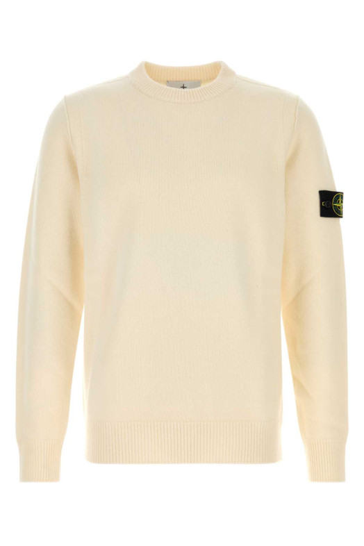 Ivory wool blend sweater White STONE ISLAND (L2S155100072S00A3)