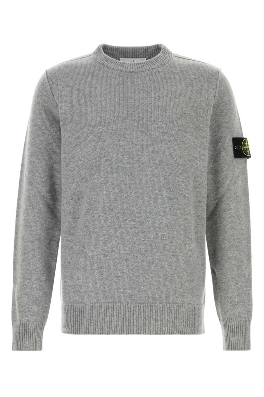 Grey wool blend sweater STONE ISLAND (L2S155100072S00A3)