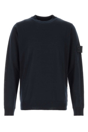 Midnight blue wool sweater Black STONE ISLAND (L2S155100074S00FC)