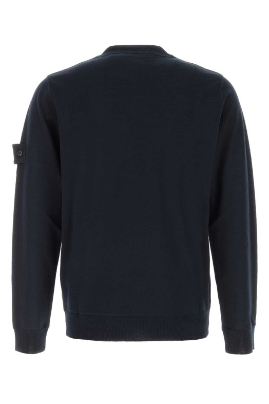 Midnight blue wool sweater Black STONE ISLAND (L2S155100074S00FC)