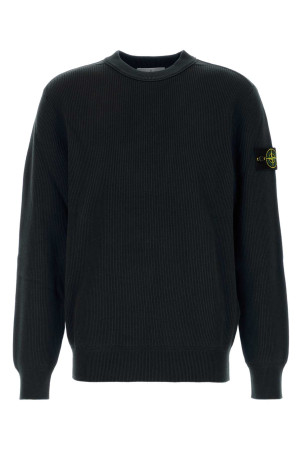 Black cotton sweater Black STONE ISLAND (L2S155100154S00D8)