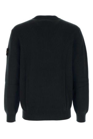 Black cotton sweater Black STONE ISLAND (L2S155100154S00D8)