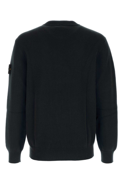 Black cotton sweater Black STONE ISLAND (L2S155100154S00D8)