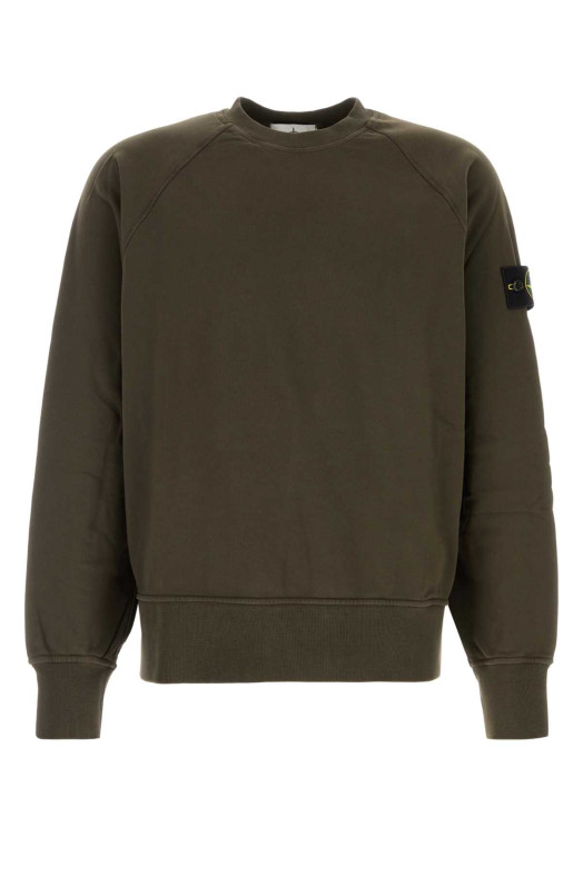 Khaki cotton sweatshirt STONE ISLAND (L2S156100008S0051)