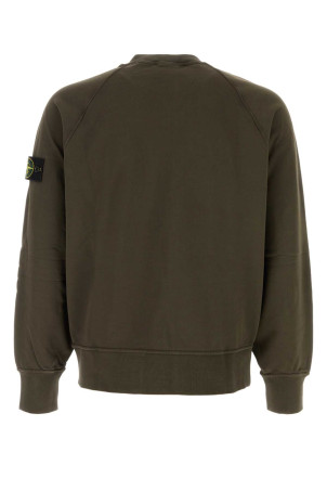 Khaki cotton sweatshirt STONE ISLAND (L2S156100008S0051)