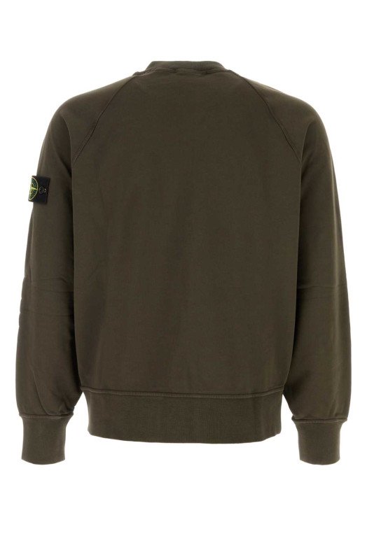 Khaki cotton sweatshirt STONE ISLAND (L2S156100008S0051)