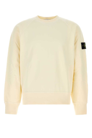 Ivory cotton sweatshirt White STONE ISLAND (L2S156100008S0051)