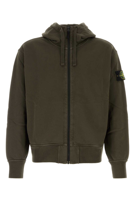 Brown cotton sweatshirt STONE ISLAND (L2S156100009S0051)