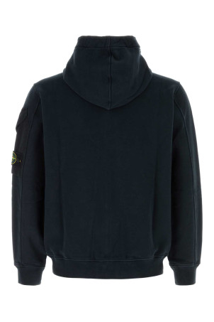 Midnight blue cotton sweatshirt Black STONE ISLAND (L2S156100016S0A20)