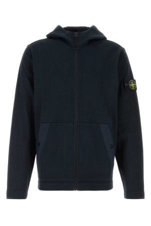 Navy blue cotton sweatshirt Black STONE ISLAND (L2S156100020S0472)