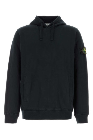 Black cotton sweatshirt Black STONE ISLAND (L2S156100048S0A20)