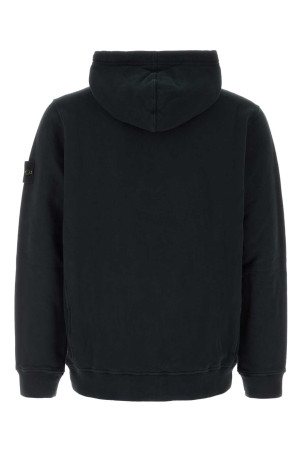 Black cotton sweatshirt Black STONE ISLAND (L2S156100048S0A20)