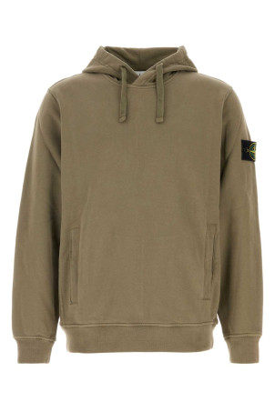 Army green cotton sweatshirt STONE ISLAND (L2S156100048S0A20)