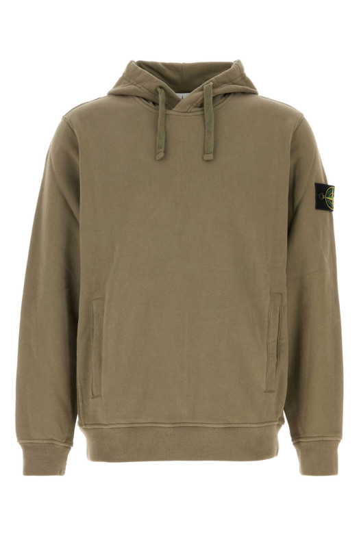 Army green cotton sweatshirt STONE ISLAND (L2S156100048S0A20)