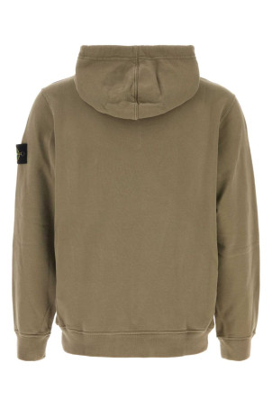Army green cotton sweatshirt STONE ISLAND (L2S156100048S0A20)