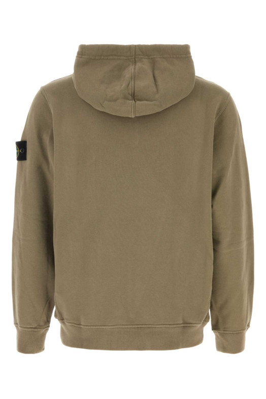 Army green cotton sweatshirt STONE ISLAND (L2S156100048S0A20)