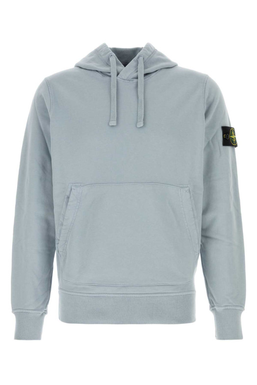 Powder blue cotton sweatshirt STONE ISLAND (L2S156100062S0051)