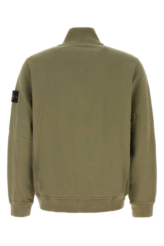 Army green cotton sweatshirt STONE ISLAND (L2S156100066S0A20)