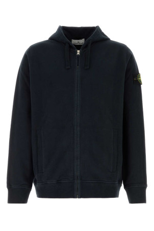 Midnight blue cotton sweatshirt Black STONE ISLAND (L2S156100067S0A20)