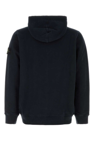Midnight blue cotton sweatshirt Black STONE ISLAND (L2S156100067S0A20)