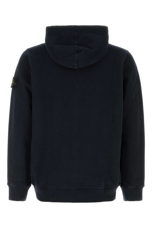 Midnight blue cotton sweatshirt Black STONE ISLAND (L2S156100067S0A20)