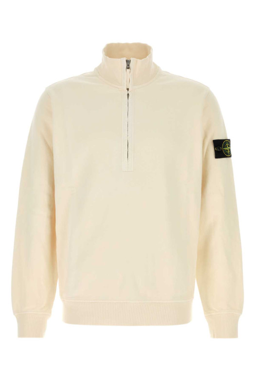 Ivory cotton sweatshirt White STONE ISLAND (L2S156100068S0A20)