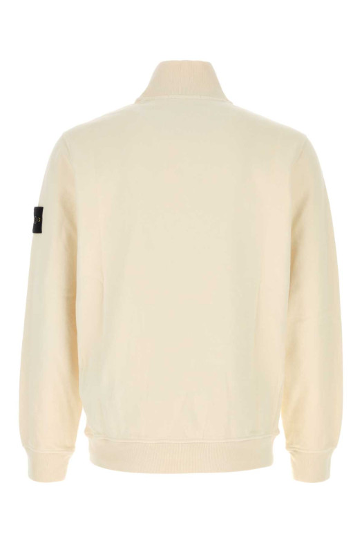 Ivory cotton sweatshirt White STONE ISLAND (L2S156100068S0A20)