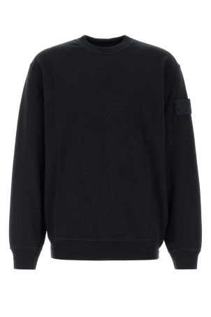 Black stretch cotton sweatshirt Black STONE ISLAND (L2S156100069S0F53)
