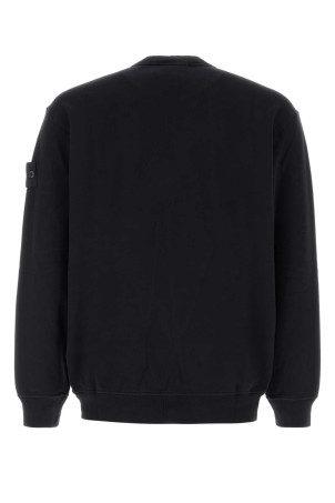 Black stretch cotton sweatshirt Black STONE ISLAND (L2S156100069S0F53)