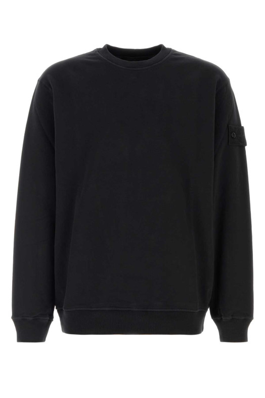 Slate stretch cotton sweatshirt Black STONE ISLAND (L2S156100069S0F53)