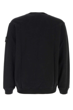 Slate stretch cotton sweatshirt Black STONE ISLAND (L2S156100069S0F53)