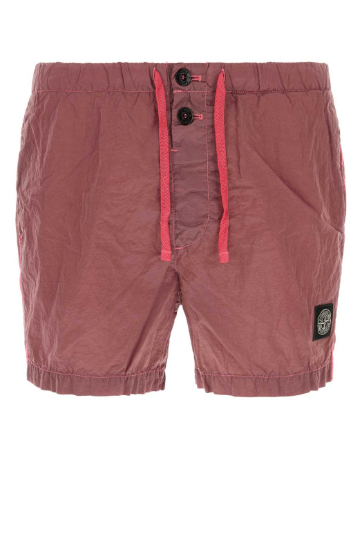Dark pink nylon swimming shorts STONE ISLAND (L2S15B100003S0043)