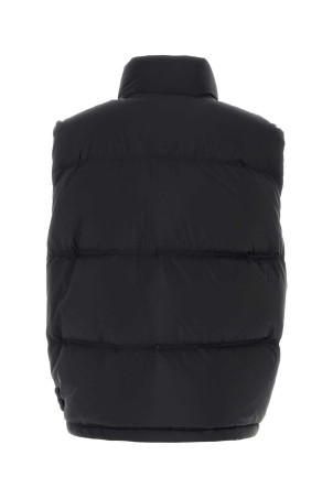 Black nylon down jacket Black STONE ISLAND (L2S15G100004S0483)