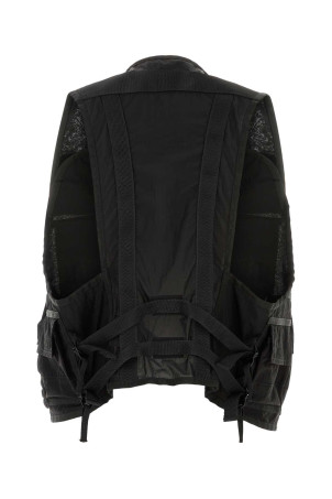 Black nylon vest Black STONE ISLAND (L2S15G100016S0424)