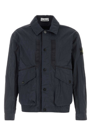 Dark blue nylon windbreaker STONE ISLAND (L2S15Q100008S0405)