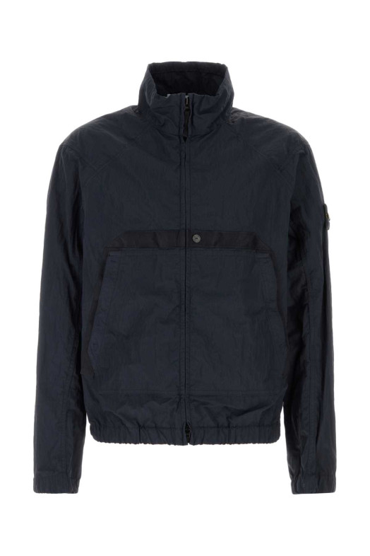 Dark blue nylon jacket STONE ISLAND (L2S15Q100009S0405)