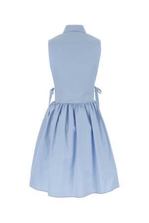 Light-blue poplin shirt dress MIU MIU (MF6389SOOO10RG)