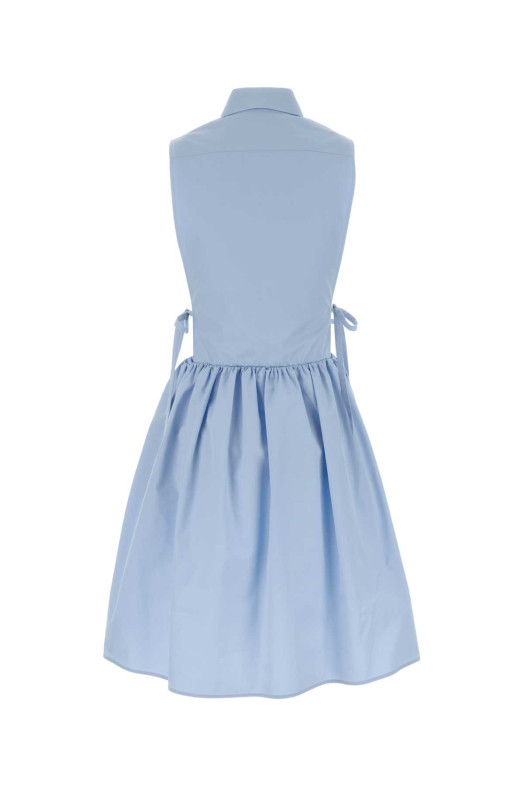 Light-blue poplin shirt dress MIU MIU (MF6389SOOO10RG)
