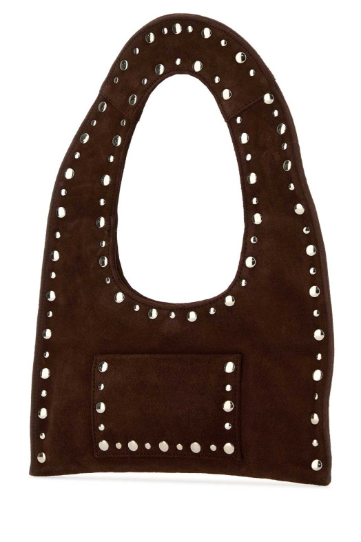 Brown suede mini Franca handbag Brown GIMAGUAS (MINIFRANCABAG)