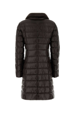 Chocolate nylon Elisa down jacket Gray HERNO (PI0650DIC12017)