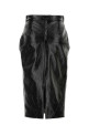 Black synthetic leather skirt LANVIN (RWST02036378A26)
