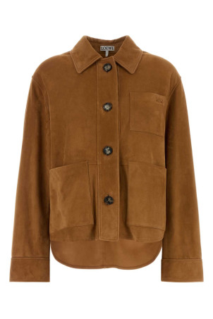 Caramel suede jacket Beige LOEWE (S359Y34LBQ)